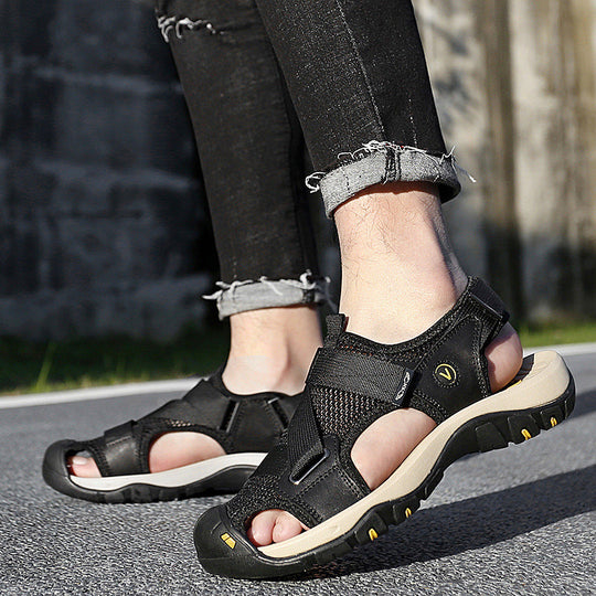 Herren Outdoor Sandalen mit rutschfester Sohle und verstellbarem Riemensystem