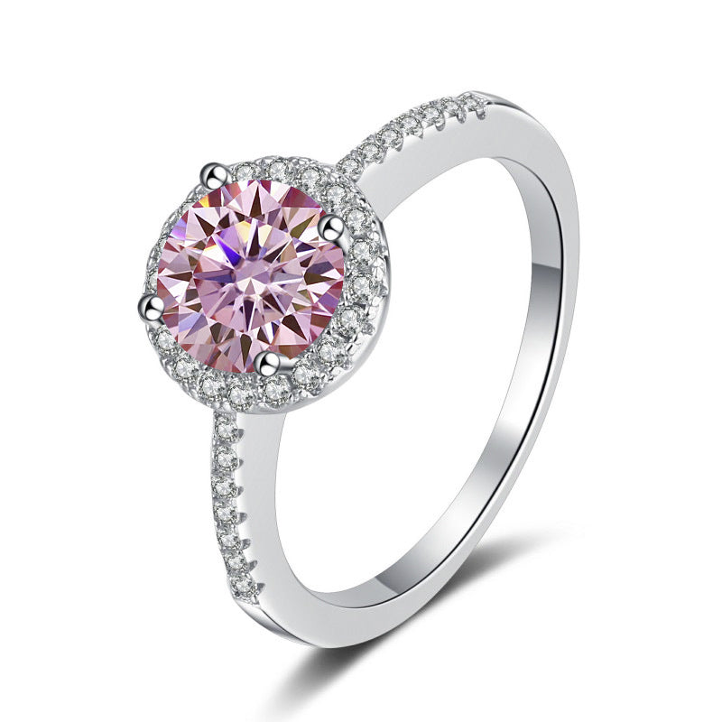 Damen Verlobungsring mit strahlendem gelbem Zirkon und funkelndem Design Shop Nory