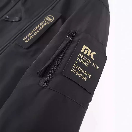 Herren Kapuzen-Fieldjacke mit Camouflage-Netzfutter und wasserabweisender Utility-Außenlage Shop Nory