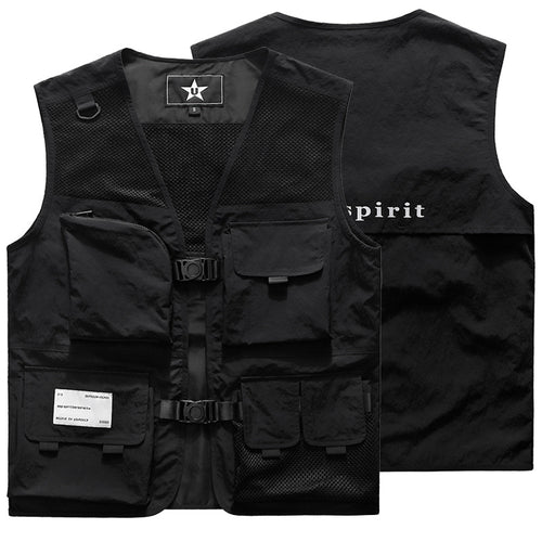 Herren Multifunktionale Einsatzweste mit Mesh-Rücken, modularer Taschenaufteilung und Klickverschlüssen Shop Nory