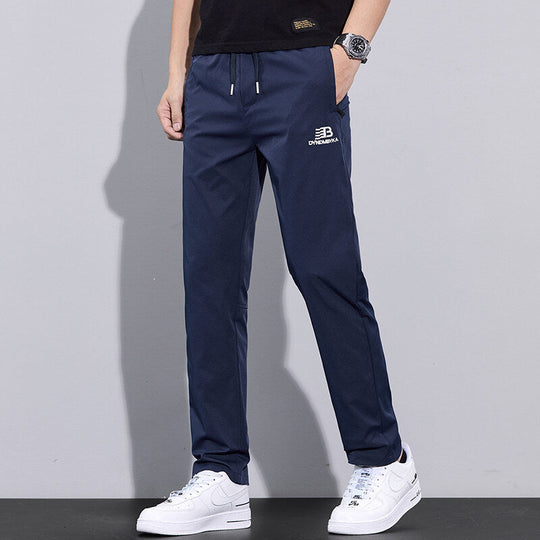 Herren Sportliche Freizeithose mit verstellbarem Kordelzug und seitlichen Reißverschlusstaschen