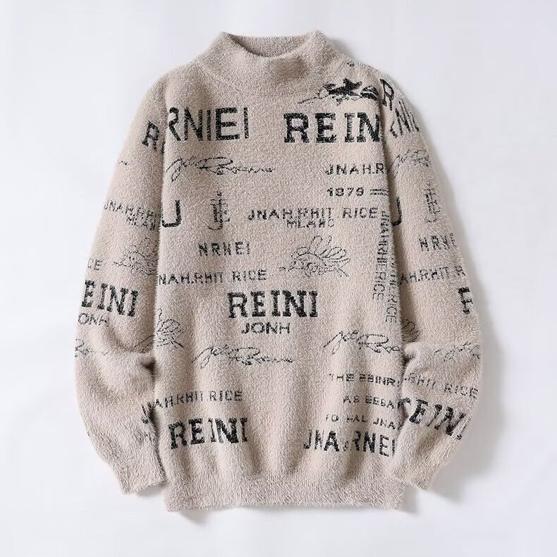 Damen Kuscheliger Oversized Pullover mit hohem Kragen Shop Nory