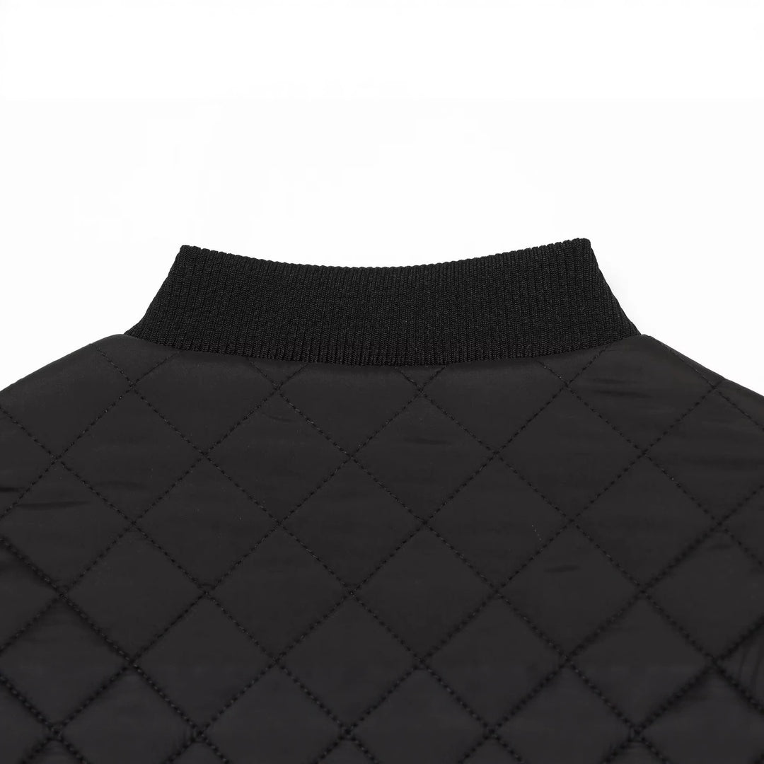Damen Leichte gesteppte Bomberjacke im Cropped-Boxy-Schnitt mit Rautensteppung Shop Nory