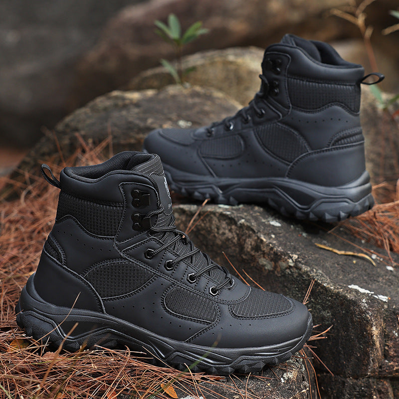 Herren Robuster Trekking- und Einsatzstiefel mit Knöchelstütze und profilierter Gummisohle Shop Nory