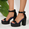 Damen Hochhackige Sandalen mit komfortablem Plateau