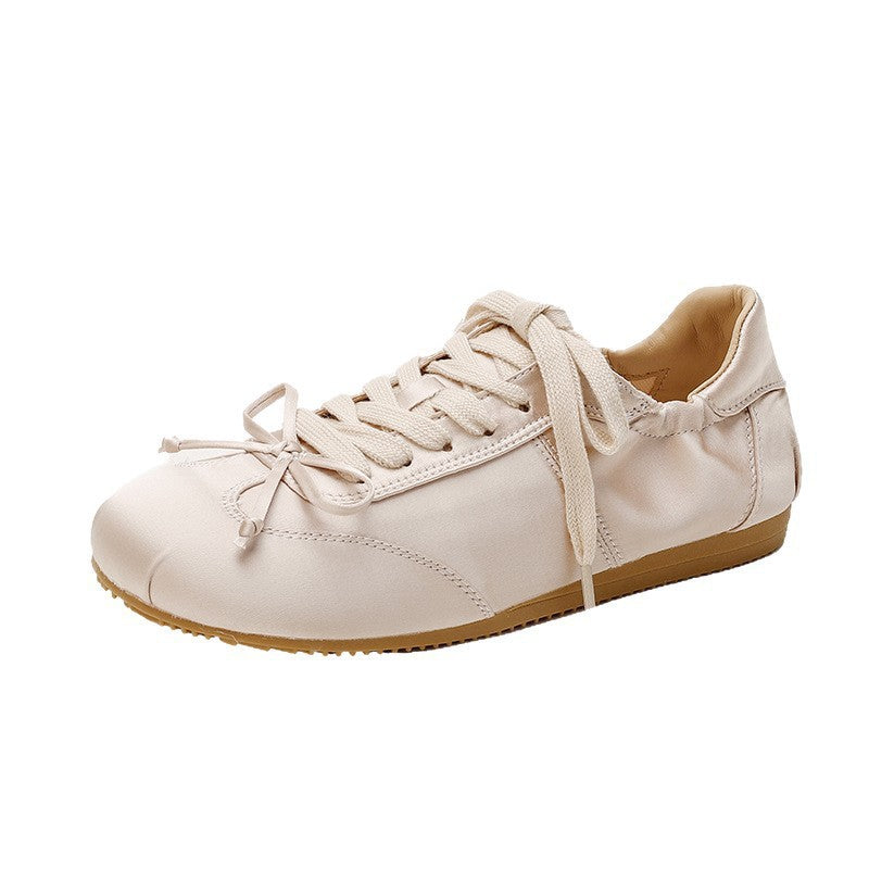 Damen Modische und komfortable Sneakers mit Satin-Oberfläche