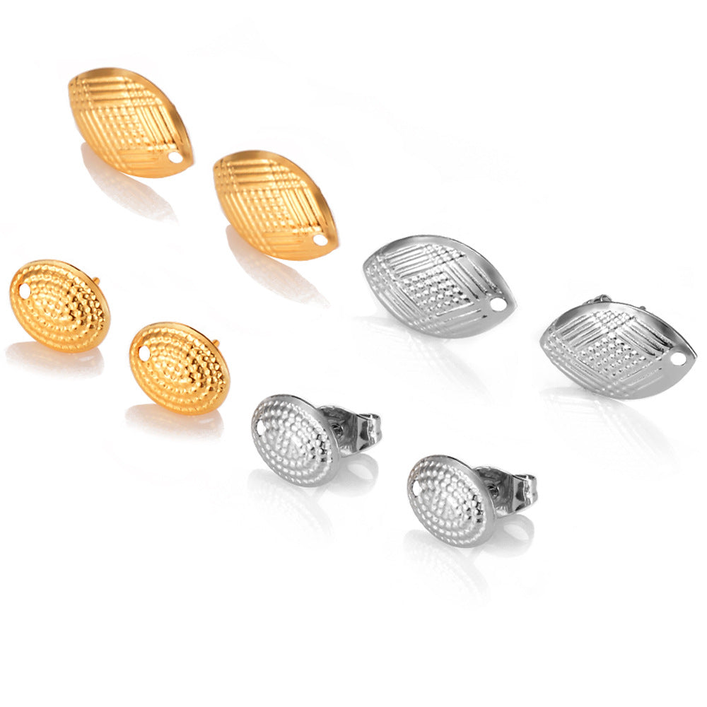 Damen Ohrstecker mit modernem diamantierten Design Shop Nory