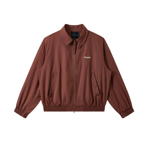Herren Kurz geschnittener Boxy-Blouson mit hohem Stehkragen, elastischem Saum und Zipper-Front Shop Nory