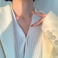 Damen Halskette mit modernem Gliederdesign und filigranen Akzenten Shop Nory