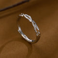 Damen feiner Verlobungsring mit elegantem Blattdesign Shop Nory
