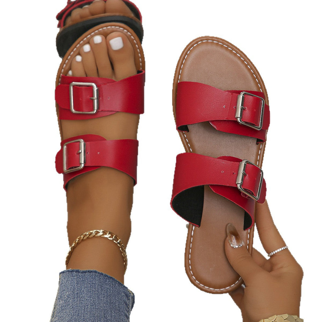 Damen Komfortable Clogs mit doppelt verstellbarem Riemendesign