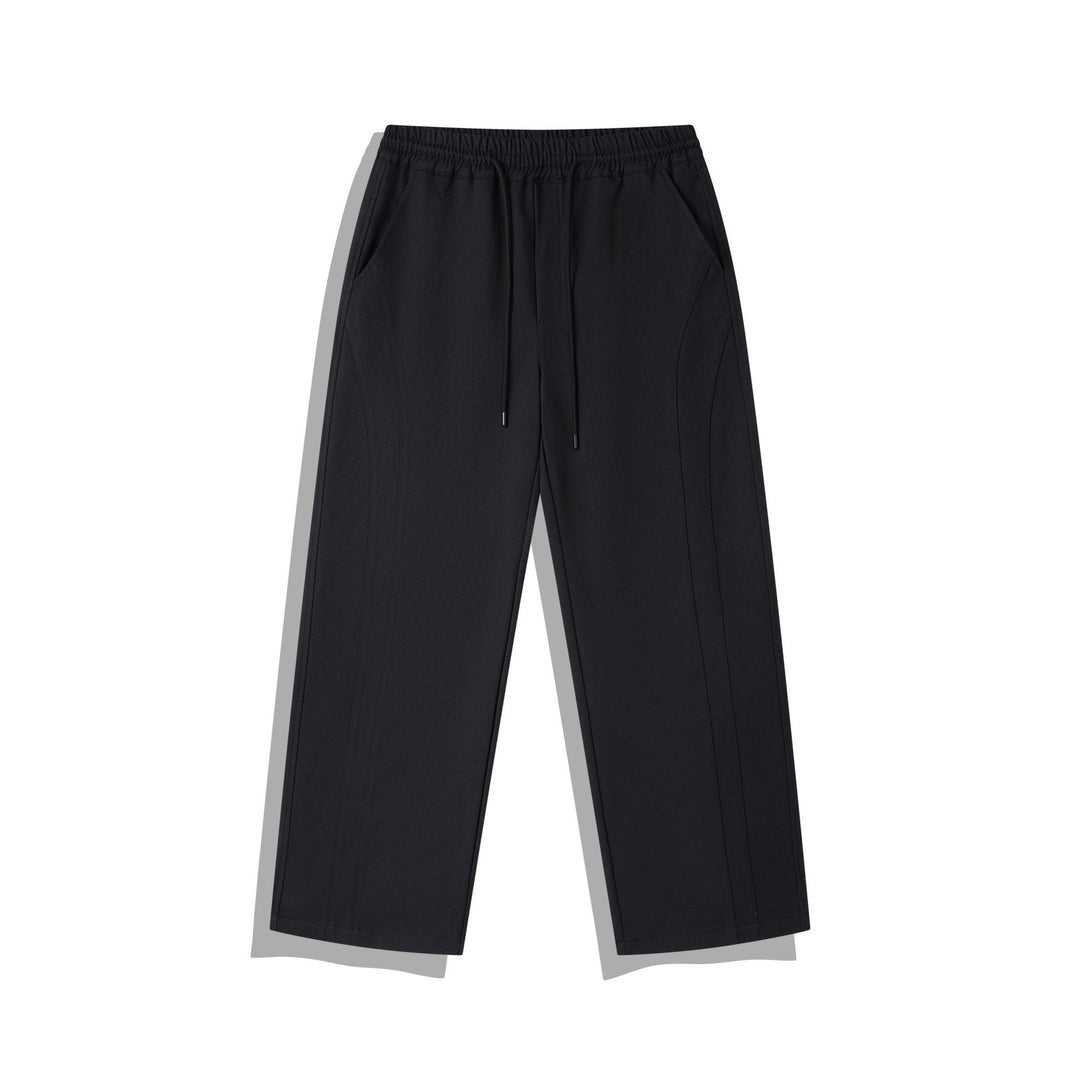 Damen Cropped-Hose im Relaxed-Fit mit Elastikbund, Tunnelzug und Ziersteppungen Shop Nory