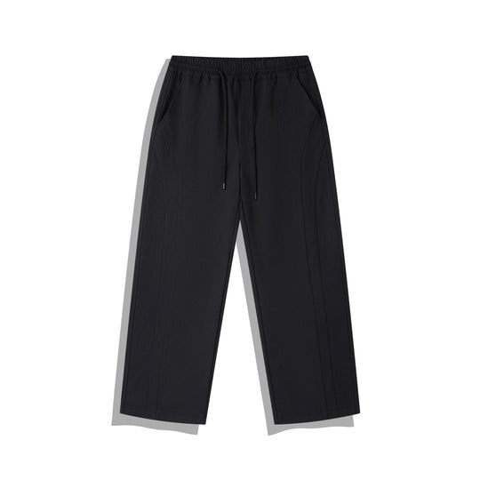 Damen Cropped-Hose im Relaxed-Fit mit Elastikbund, Tunnelzug und Ziersteppungen Shop Nory