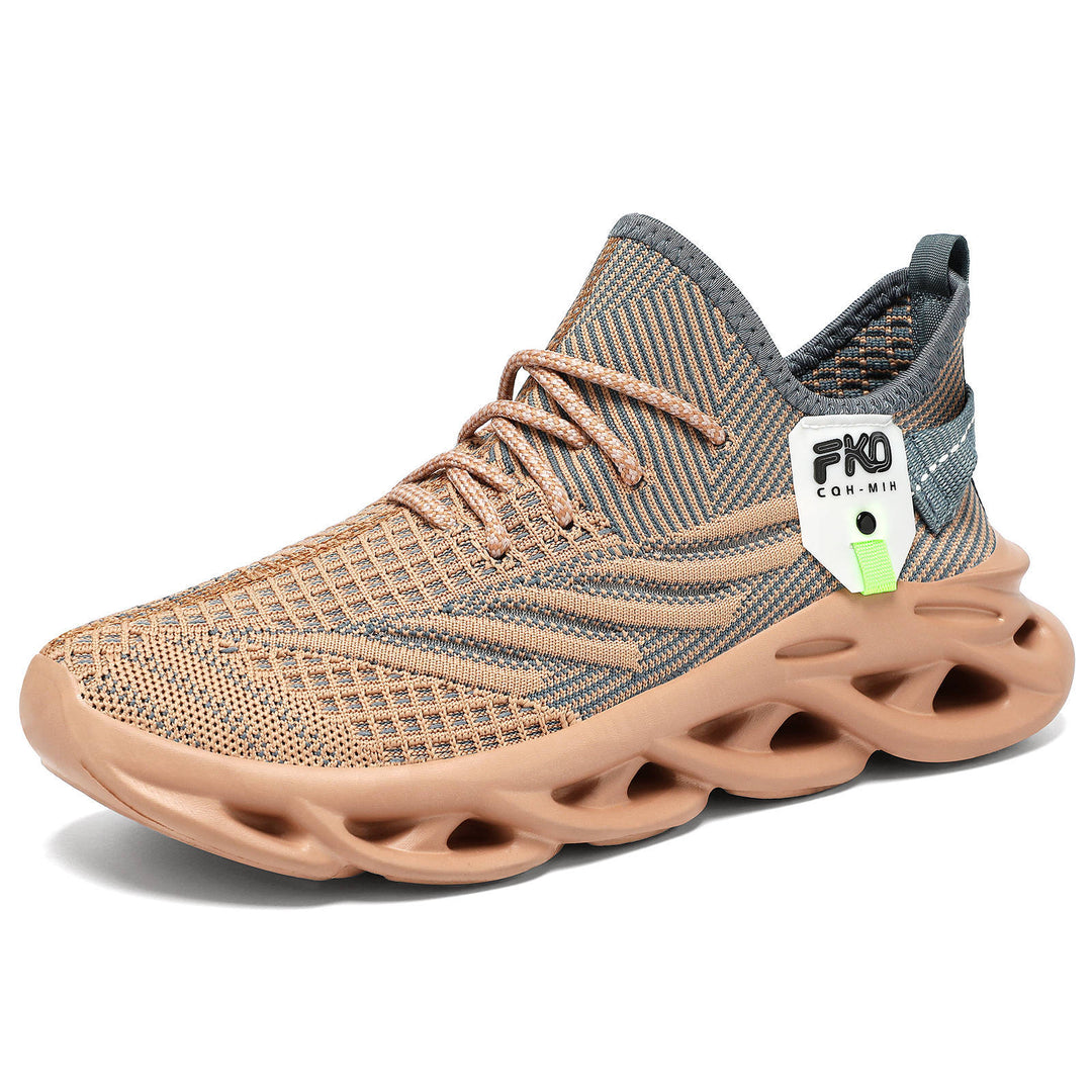 Herren nan leichter Strick-Sneaker mit nahtlosem Sockenschaft, atmungsaktivem Mesh-Obermaterial und innovativer hohlgeformter EVA-Dämpfung Shop Nory