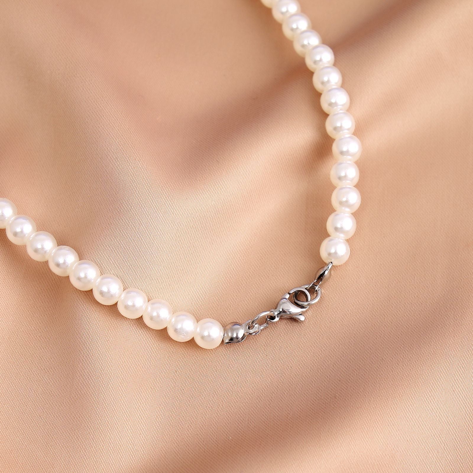 Damen klassische Perlenhalskette Shop Nory