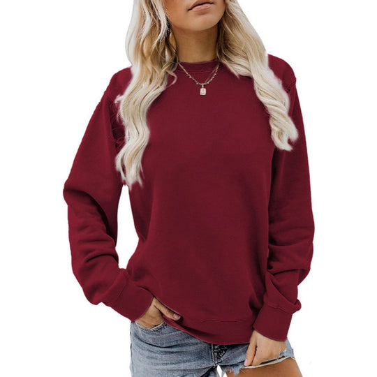 Damen nan lässiges Oversize Sweatshirt mit Rundhalsausschnitt und weichem Baumwollfleece Shop Nory