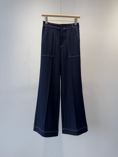 Damen Weit Bein Hochtaillierte Denim-Hose Shop Nory 1787623024