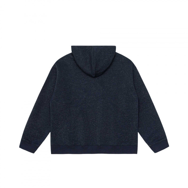 Unisex Kapuzen-Halbzip-Sweatshirt mit Kängurutasche und Rippbündchen Shop Nory