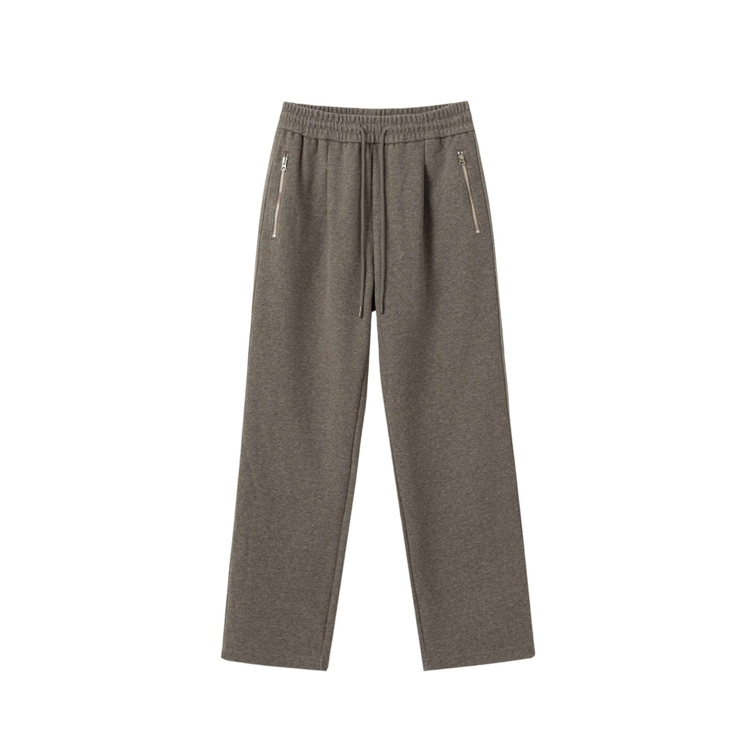 Unisex Locker geschnittene Jogginghose mit elastischem Bund und Reißverschlusstaschen Shop Nory