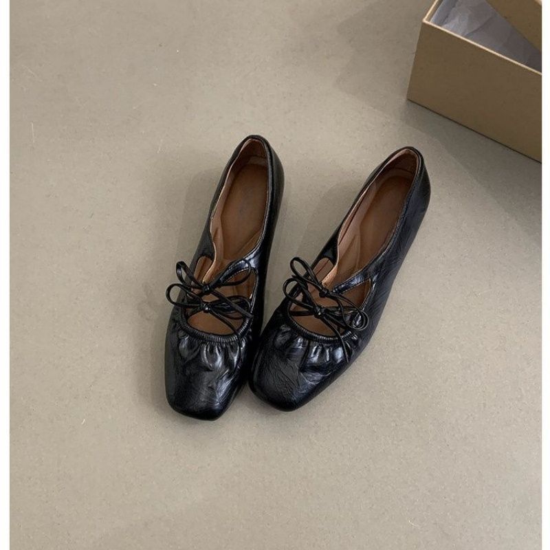 Damen Stylische Riemchen Mules mit dekorativem Schnürdetail