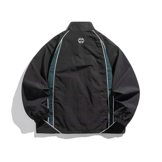 Unisex Leichte Boxy-Trackjacke mit Kontrastpaspeln Shop Nory