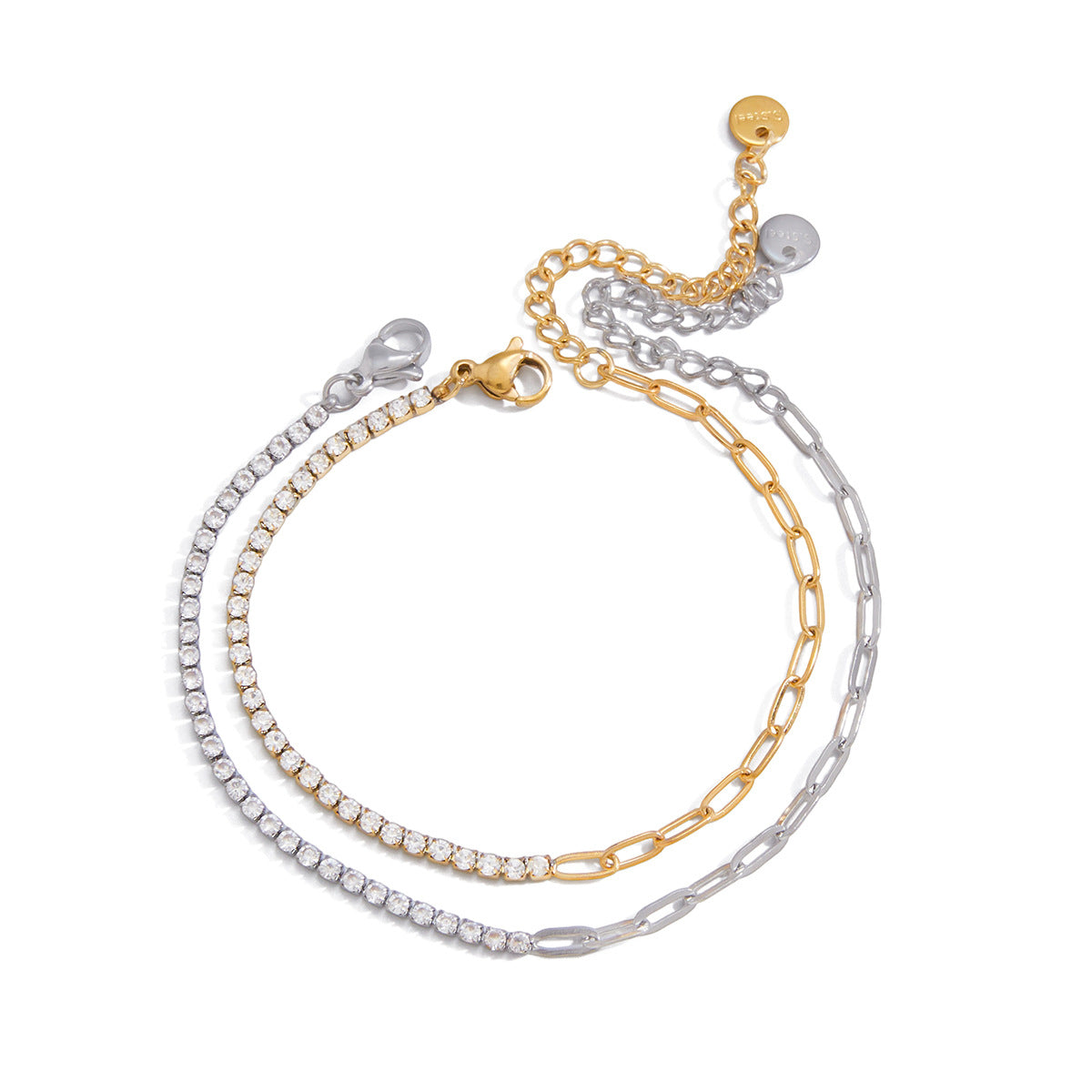 Damen Armband mit funkelndem Zirkonia und hypoallergenem Edelstahl Shop Nory