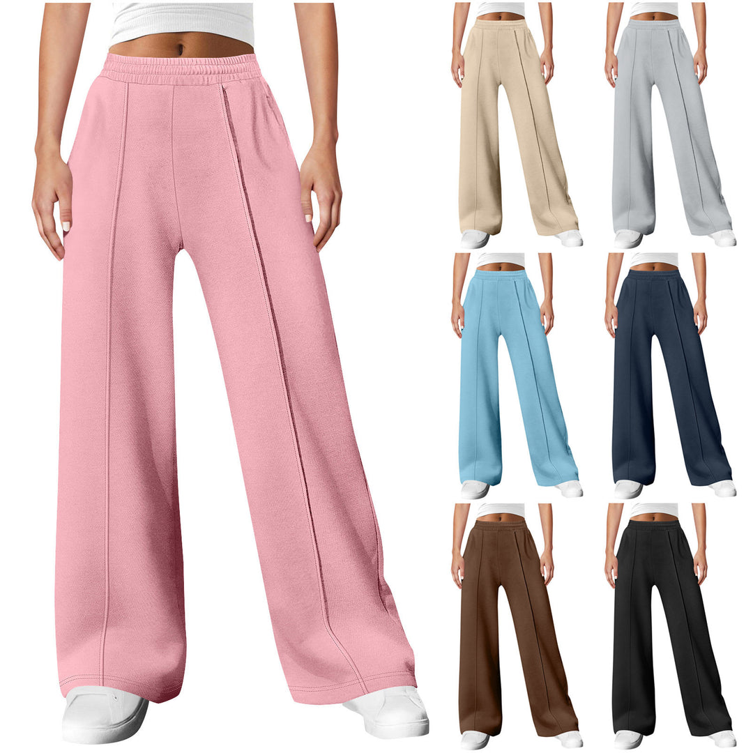 Damen nan elegante Bundfalten-Hose mit hohem Komfortbund, Bügelfalte und seitlichen Eingrifftaschen Shop Nory