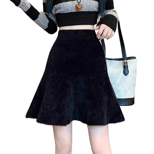 Damen Eleganter A-Linien Rock Shop Nory