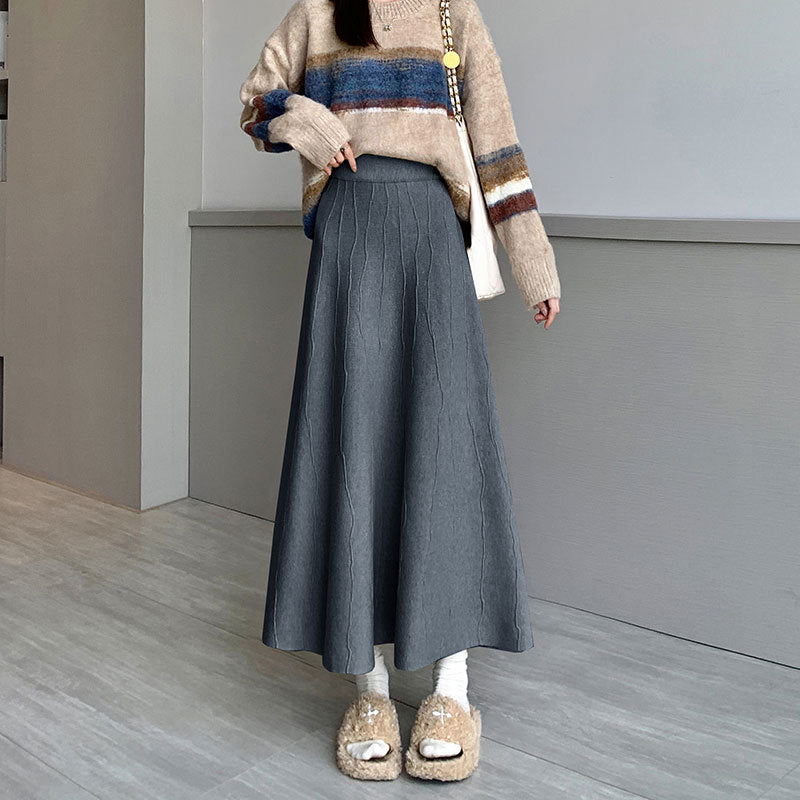 Damen Eleganter und fließender Maxirock Shop Nory 1787632125