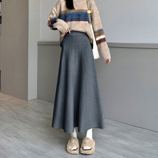 Damen Eleganter und fließender Maxirock Shop Nory 1787632125