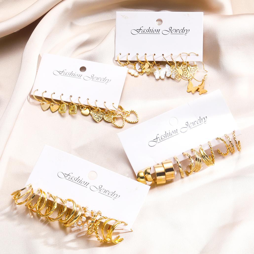 Damen Ohrringe Set mit vielseitigen Designs und eleganten Oberflächen Shop Nory