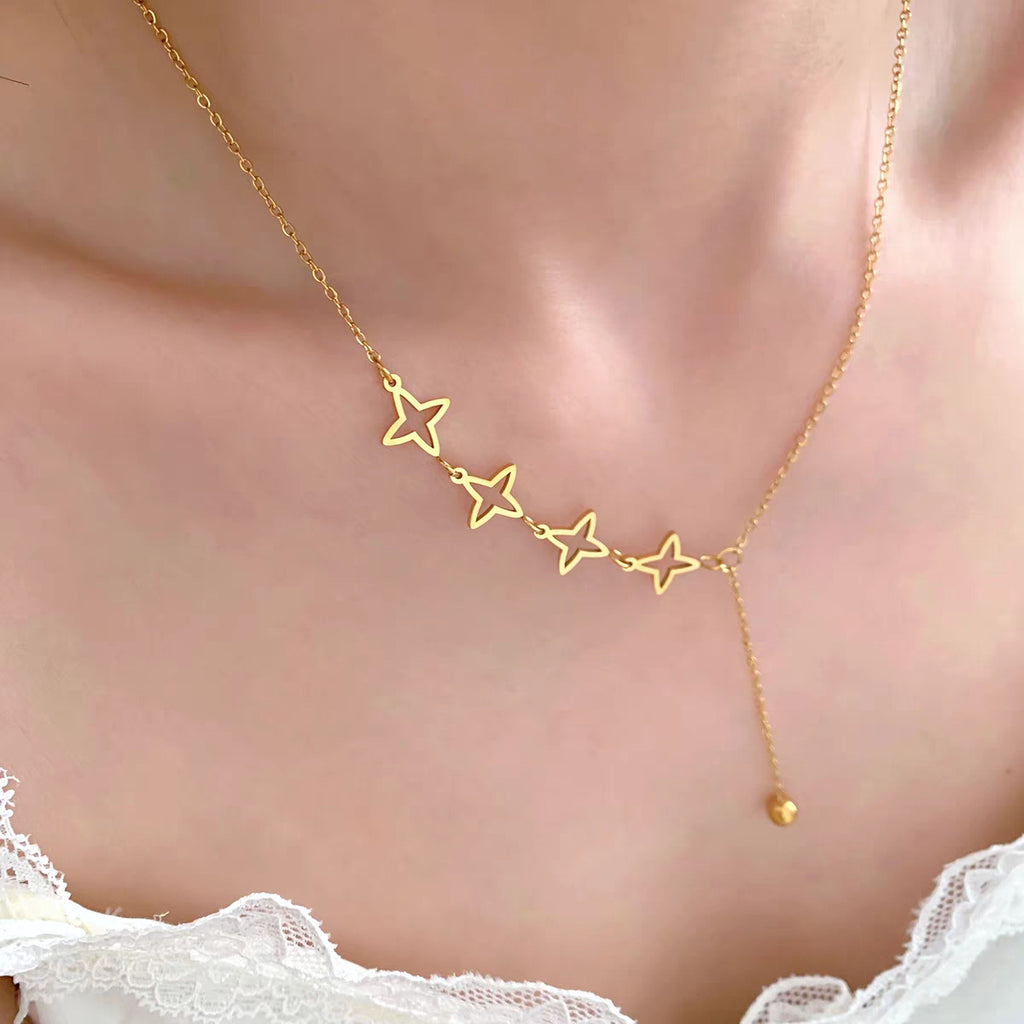 Damen Star Motif Geschichtete Halskette Shop Nory