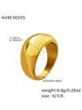 Damen Schlichter Edelstahlring mit modernem Design Shop Nory