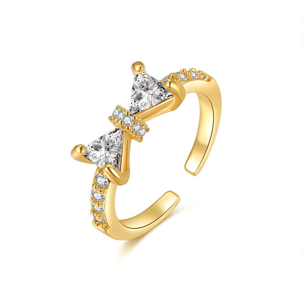 Damen eleganter Solitärring mit funkelnden Zirkonia-Steinen Shop Nory