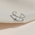 Damen Designer Ring mit funkelnden Kristallverzierungen Shop Nory