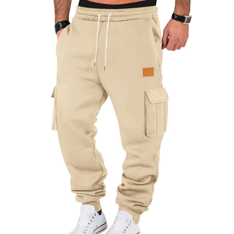 Herren Cargo-Jogginghose mit Seitentaschen und elastischem Bund