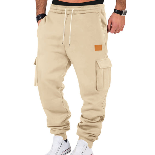 Herren Cargo-Jogginghose mit Seitentaschen und elastischem Bund