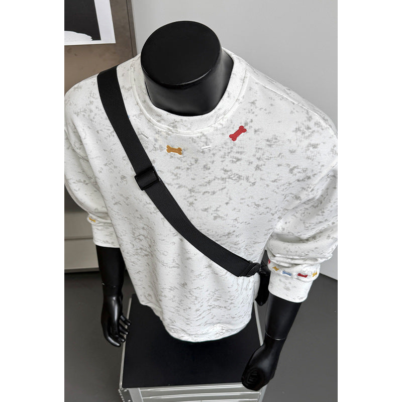 Herren Bequemer Sweatshirt mit bunten Akzenten Shop Nory