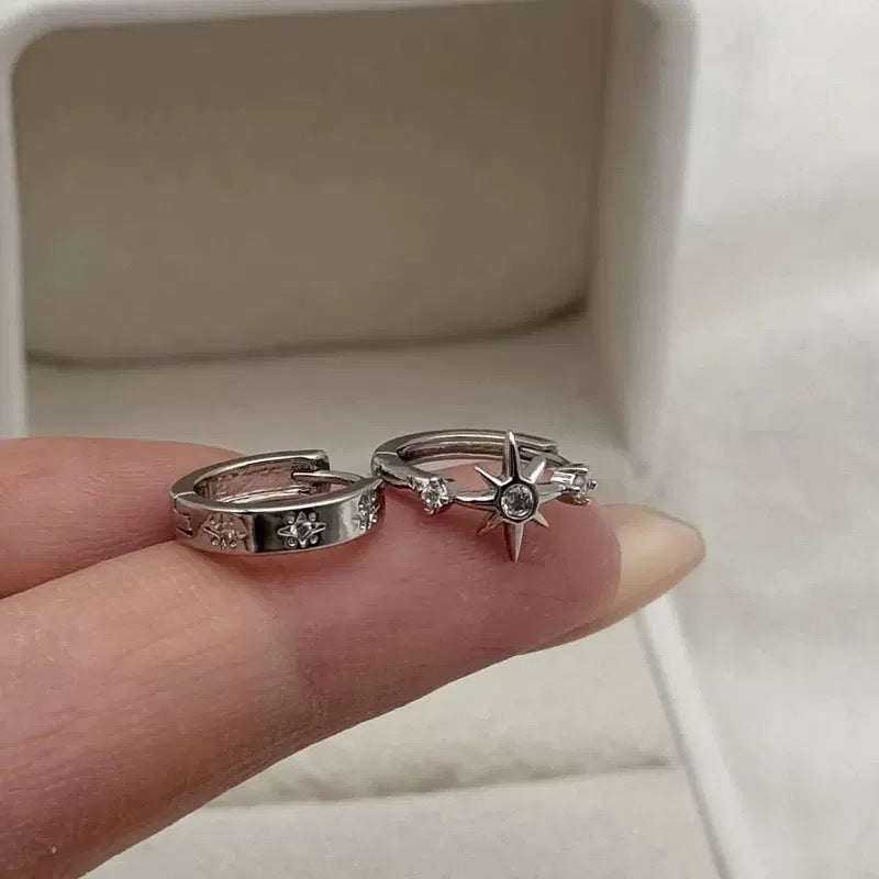 Damen Ohrschmuck mit elegantem Sonnendesign und funkelnden Zirkonia Shop Nory