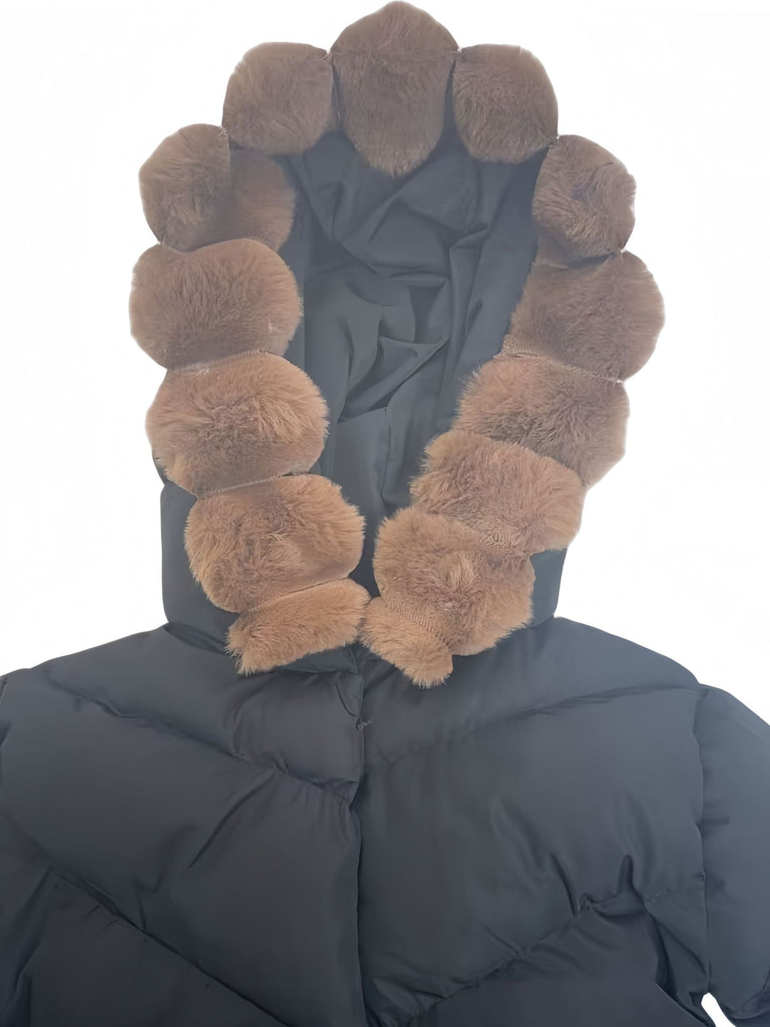 Damen Modische Daunenjacke mit hochabschließendem Kragen