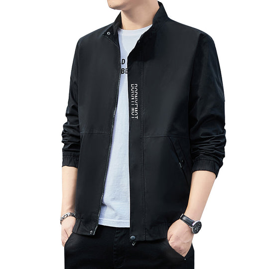 Herren Leichter Urbaner Tech-Blouson mit Nanobeschichtung, Stehkragen und verdeckten Reißverschlusstaschen Shop Nory