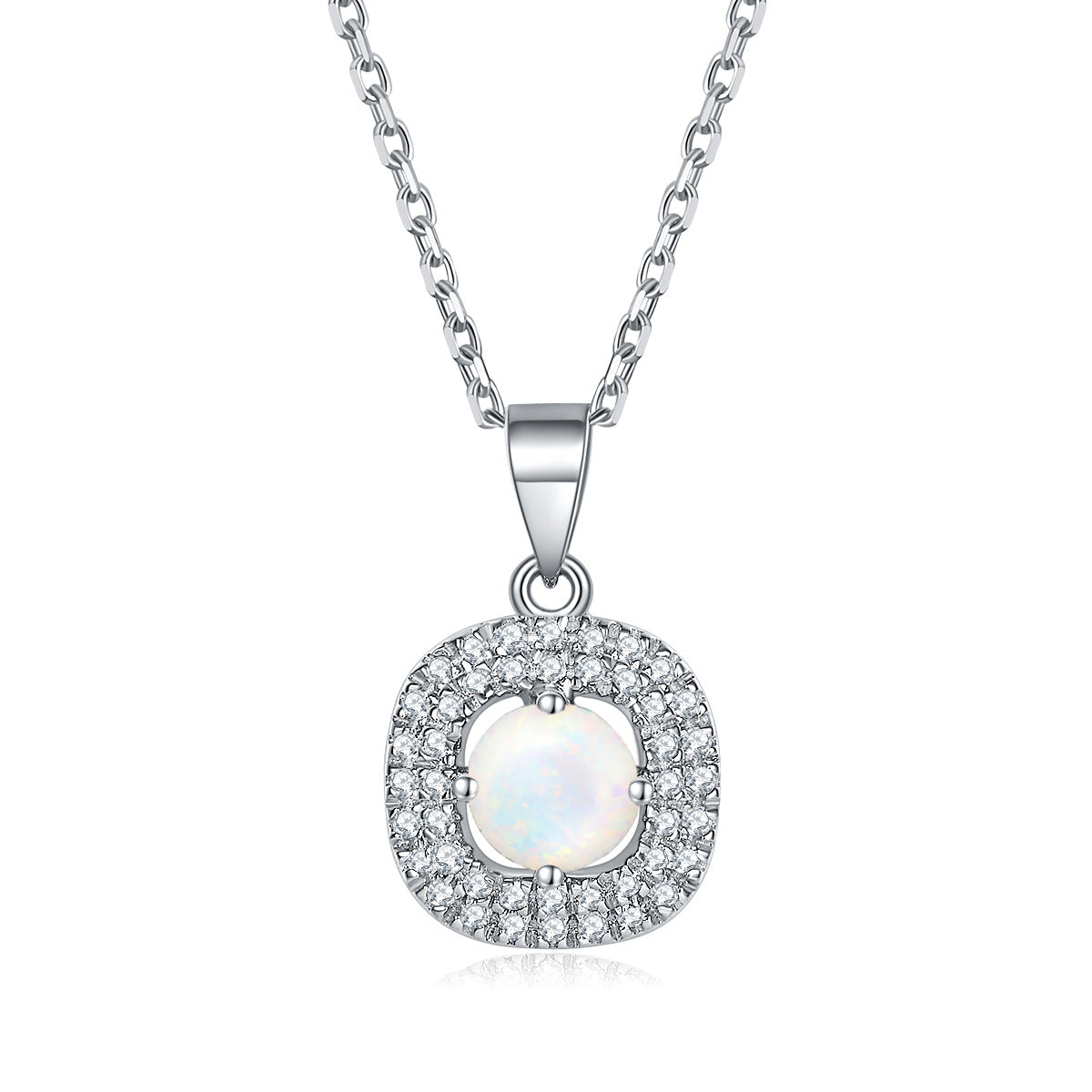 Damen Opal-Verlobungsring mit Zirkonia-Besatz Shop Nory
