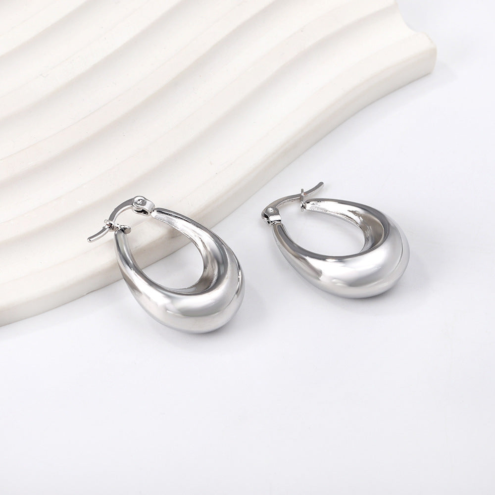 Damen Edelstahl Creolen Ohrstecker Shop Nory