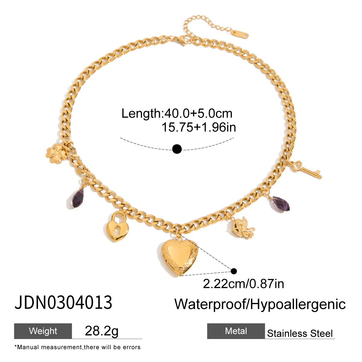 Damen Halskette mit filigranem Kreuzanhänger und schwarzen Edelsteinakzenten Shop Nory