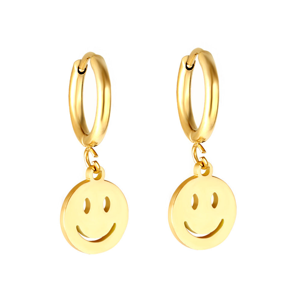 Damen Lustige Smiley-Ohrhänger Shop Nory