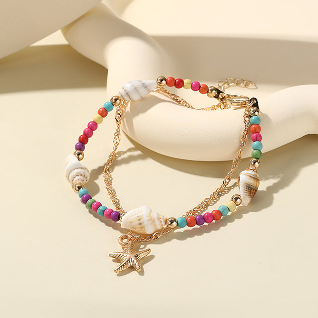 Böhmisches Muschelperlenarmband | Shop Nory