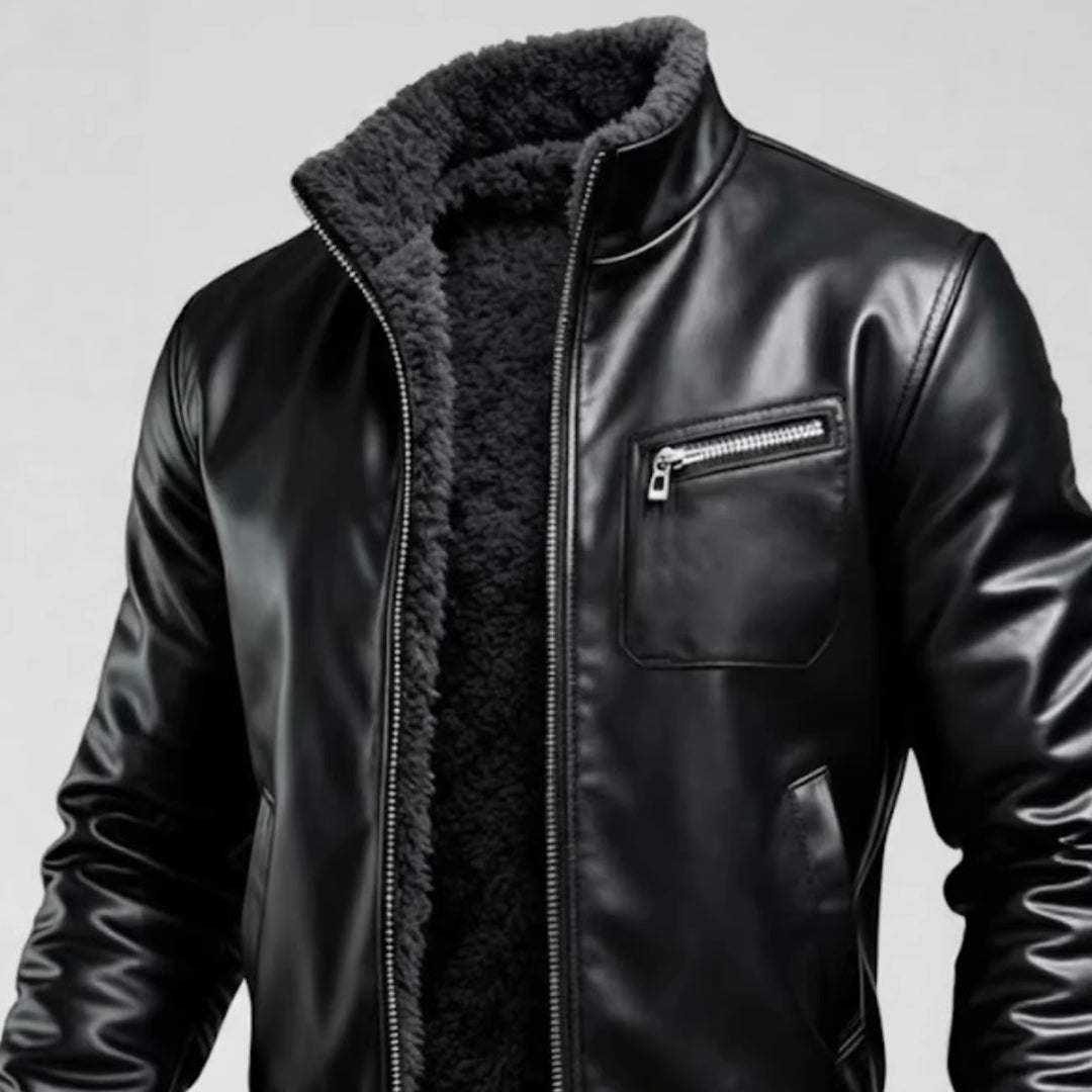 Herren Lederjacke mit Innenfutter