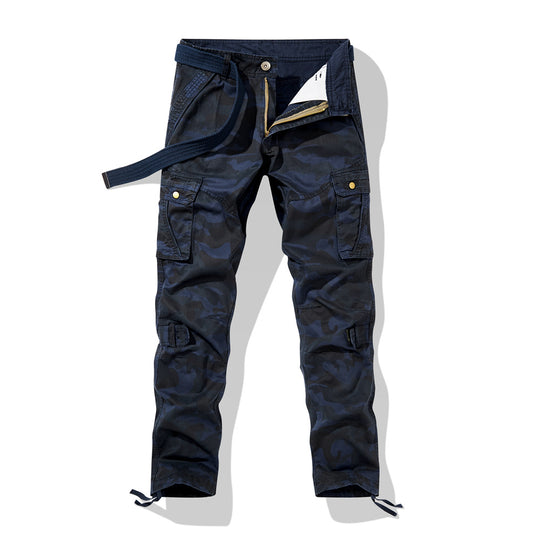 Herren Cargohose im Utility-Stil mit verstärkten Knien, Mehrfachtaschen und Kordelbund Shop Nory