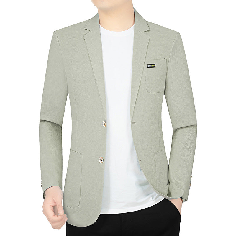 Herren Modernes Stretch Business-Sakko mit schmalem Schnitt und aufgesetzten Taschen Shop Nory