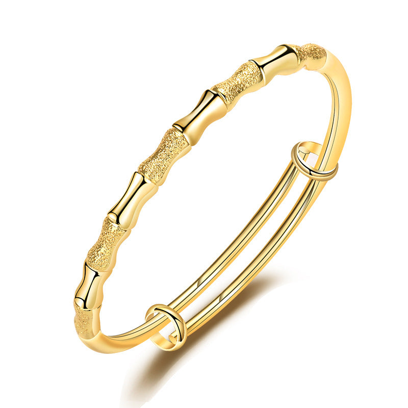 Damen Armreif aus hochwertigem Edelstahl mit elegantem Bambusdesign Shop Nory